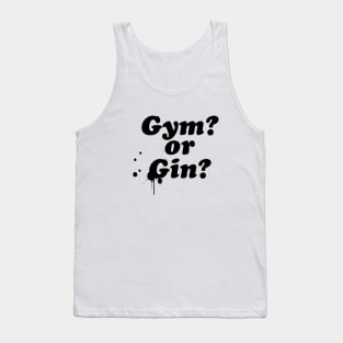 Gym Gin (text) Tank Top